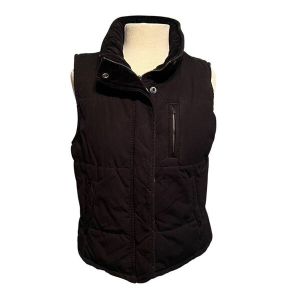 Ralph Lauren Jackets & Blazers - Vtg Ralph Lauren Polo Jeans Black Cotton Puffer Vest Size Medium